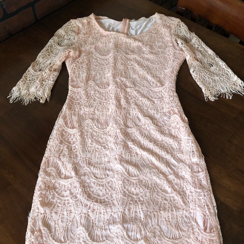 Light pink fringe dress